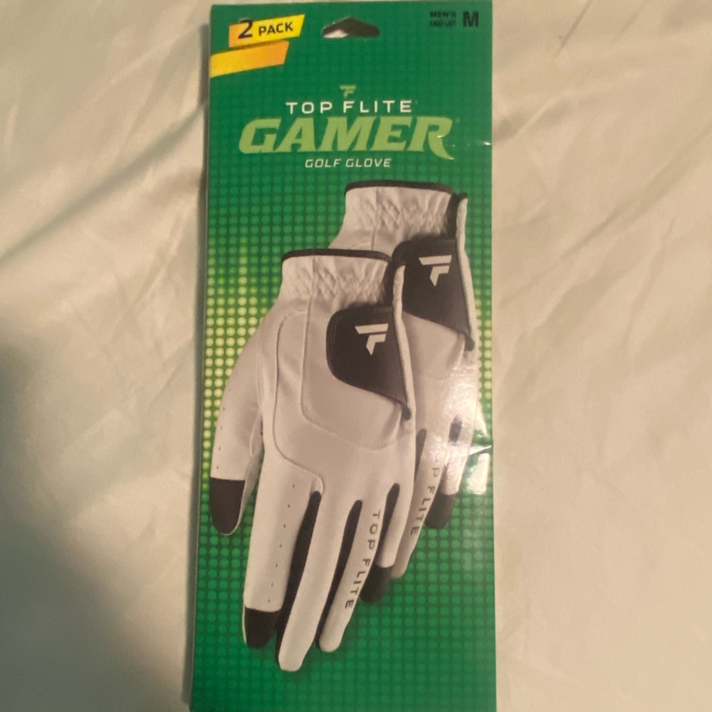 Top Flite White and Black Golf Gloves